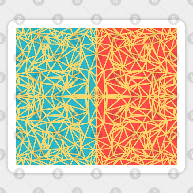 Polygonal Pattern Sticker by TheArtism